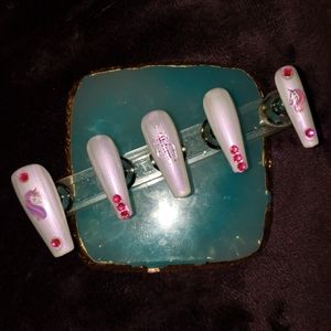 Press On Nails Ballerina-Shaped
